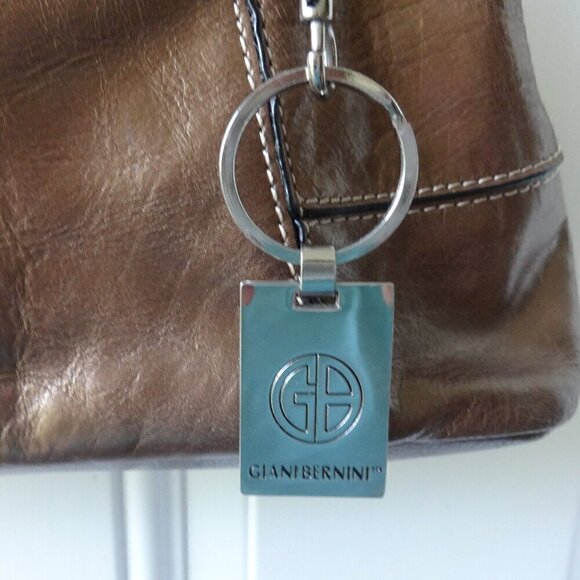 Giani Bernini leather copper color shoulder bag, top zipper closure very soft - Picture 2 of 16